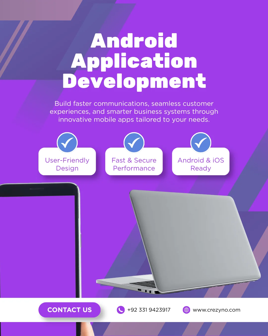 Android Application Development in islamabad - crezy no
